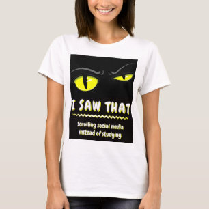 Dålig Boogie Katten Student Sarksastisk Högskola T Shirt