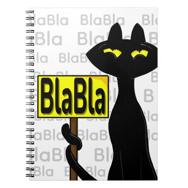 Dålig Boogie Rolig Anteckningsbok - BlaBla (Framsidan)