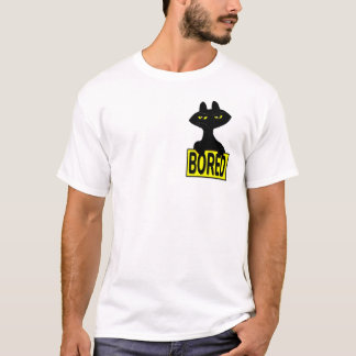 Dålig Boogie Sarksastisk Svart Katt Rolig T-Shirt