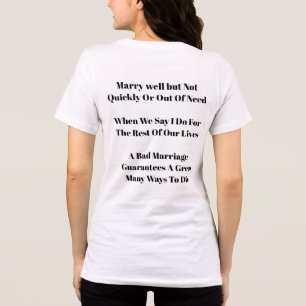 Dålig bröllopströja t shirt
