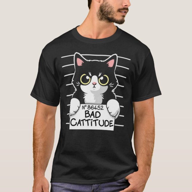 Dålig Cattige Cat Prisoner Essential T-Shirt (Framsida)