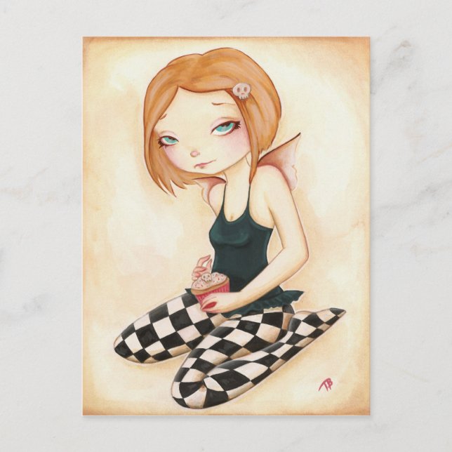 Dålig cupkaka - Fairy fantasy cupcoa Vykort (Framsida)