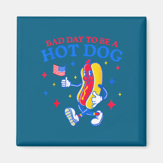 Dålig dag att vara en varmkorv rolig bbq grillning magnet