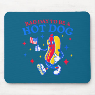 Dålig dag att vara en varmkorv rolig bbq grillning musmatta