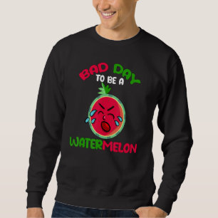 Dålig Dag Att Vara En Vattenmelon Vattenmelon Män Lång Ärmad Tröja