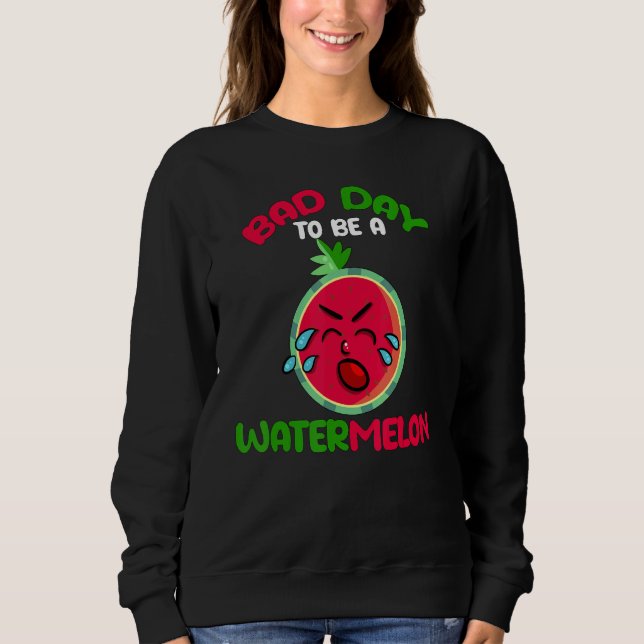 Dålig Dag Att Vara En Vattenmelon Vattenmelon Män  T Shirt (Framsida)