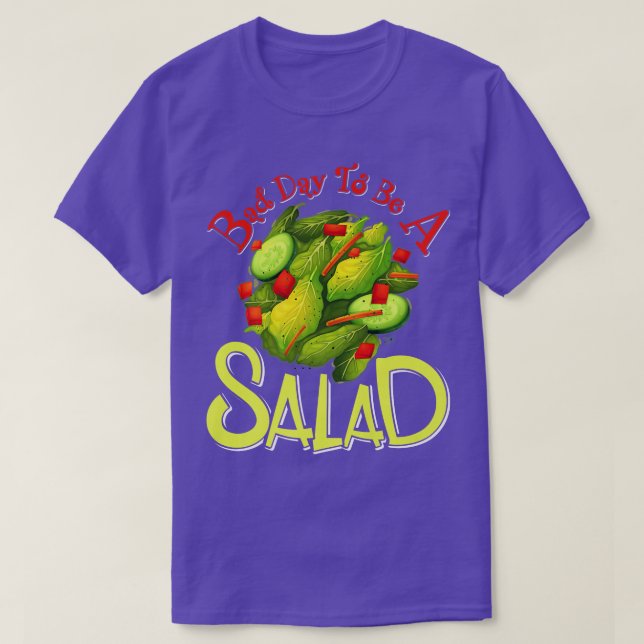 Dålig dag att vara sallad, Vegan Vegetarian Salad T Shirt (Design framsida)