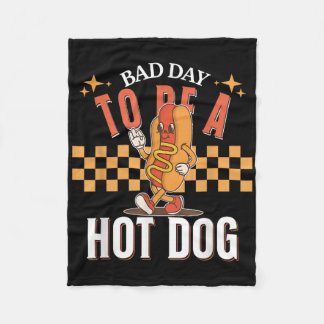Dålig dag för att vara en Hett Hund, ett lustigt m Fleecefilt