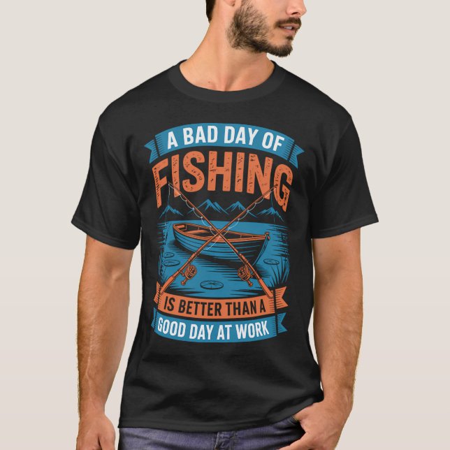 Dålig Dag För Fiske av Fiske T Shirt (Framsida)
