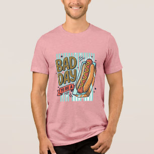 Dålig Dag Hot Dog Retro Vector T-Shirt Design_1
