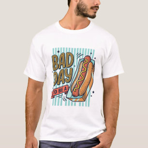 Dålig Dag Hot Dog Retro Vector T-Shirt Design_1
