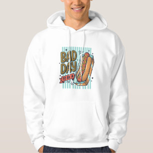 Dålig Dag Hot Dog Retro Vector T-Shirt Design_1 Hoodie