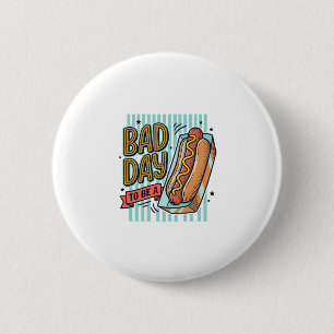 Dålig Dag Hot Dog Retro Vector T-Shirt Design_1 Knapp