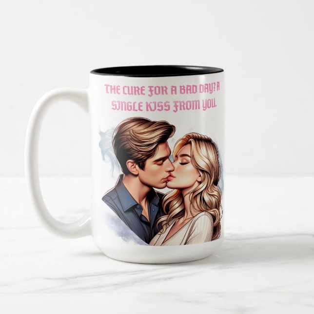 Dålig dag Två-Tonad mugg (Vänster)