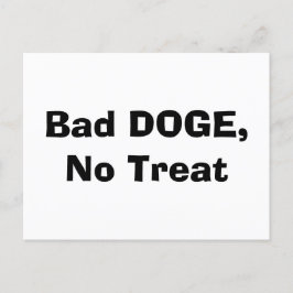 Dålig DOGE, ingen behandling Vykort