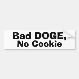 Dålig DOGE, ingen cookie Bildekal
