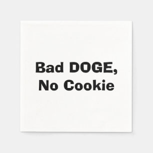 Dålig DOGE, ingen cookie Pappersservett