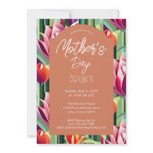 Dålig färgstark terracotta Mor Dag Brunch