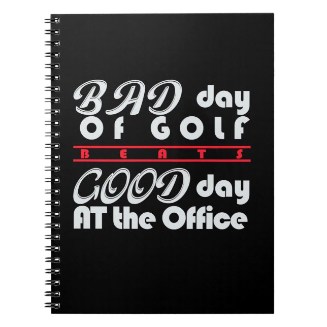 Dålig Golfer-dag Anteckningsbok (Framsidan)