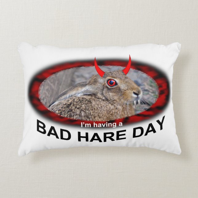 Dålig har-dag kudde (för ljusa färger) (Framsidan)