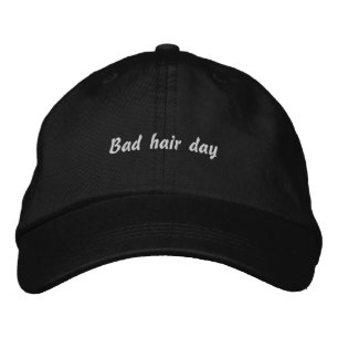 Dålig hårs dag mörk hatt broderad keps