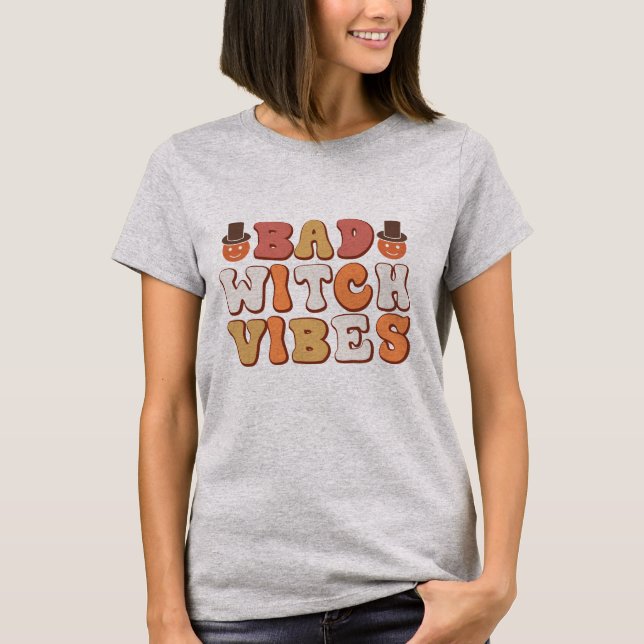 Dålig Häxstämning - Halloween T Shirt (Framsida)