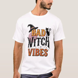 Dålig Häxstämning Vintage Halloween Tröja Design_1