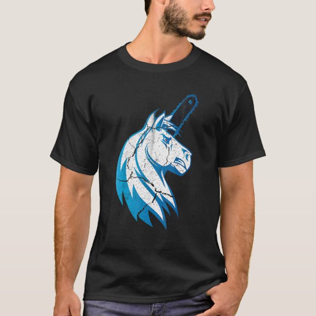 Dålig horsammajs med motorsås- och blåglödlampor t shirt (Framsida)