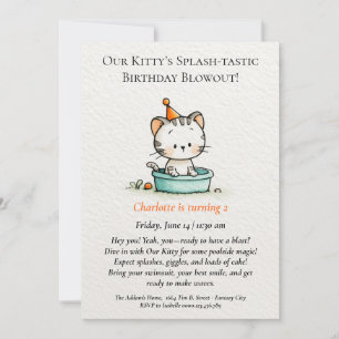 Dålig inbjudan till födelsedag i Baby Kattunge