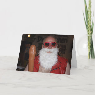dålig jultomten helgkort