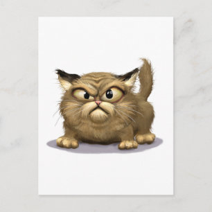 Dålig katt vykort