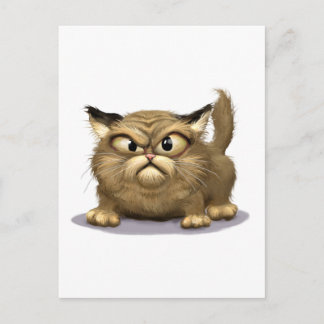 Dålig katt vykort