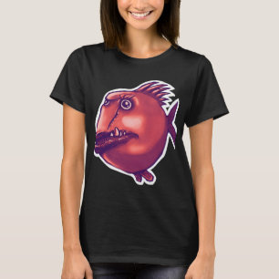 dålig kille Scarface ful fisk rolig tecknad film T Shirt
