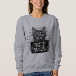 Dålig Kitty Katt Polis Arrest Foto Roligt T Shirt