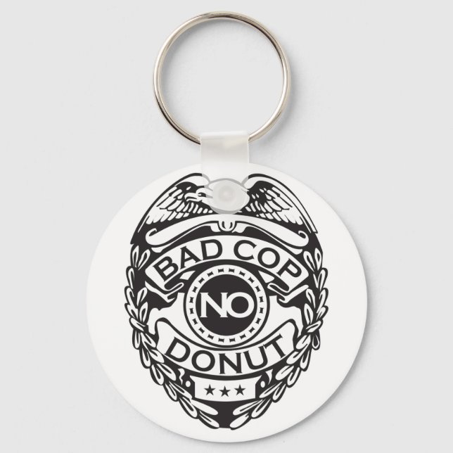 Dålig kopia nr Donut - svart Nyckelring (Framsida)