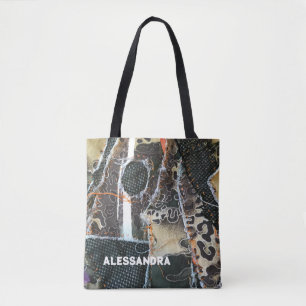Dålig leopard grunge tygkasse
