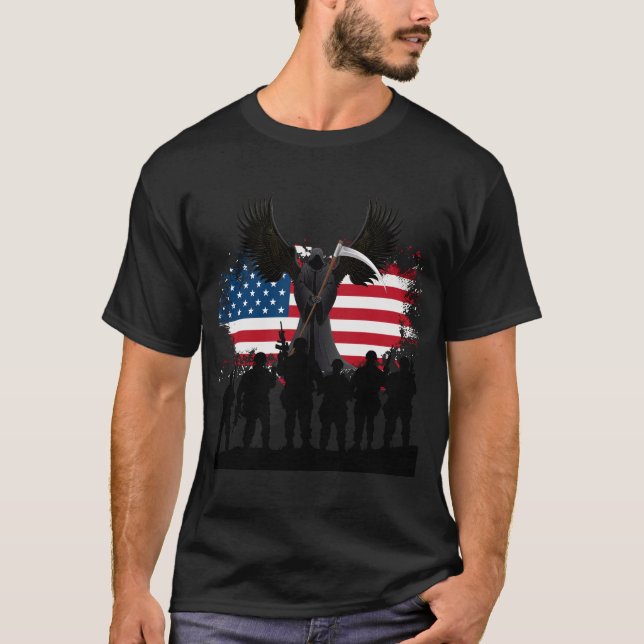 Dålig nedgång efter soldaterna t shirt (Framsida)