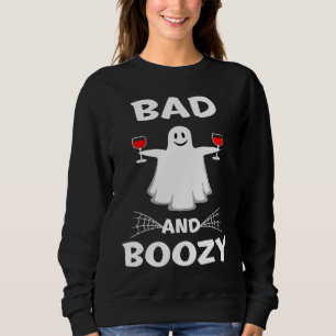 Dålig Och Berusad Spöddryck på Halloween T Shirt