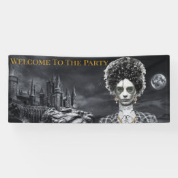 Dålig och Boojee gotisk Halloween-festbanner