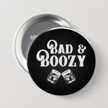 Dålig och boozy Classic Round Sticker