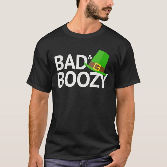 Dålig och nyfiken Saint patrick-dag T Shirt (Framsida)