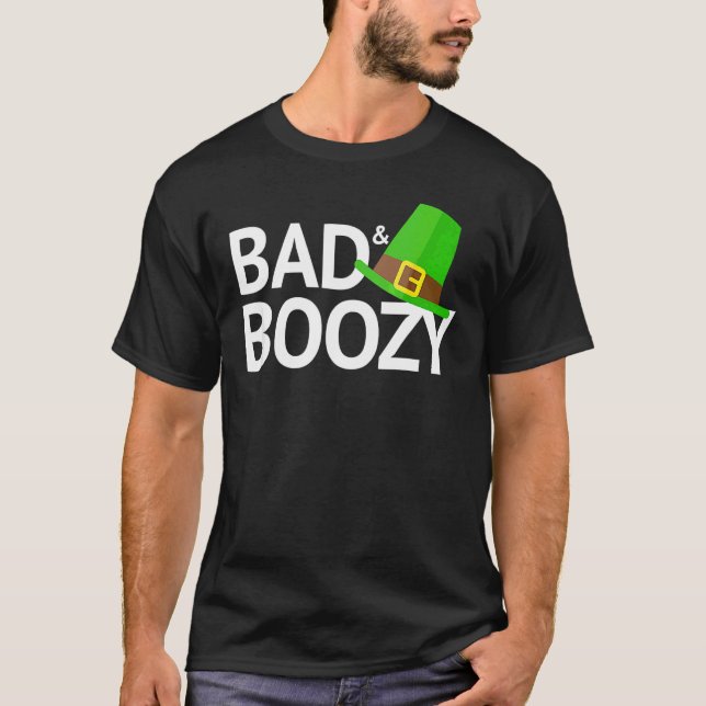 Dålig och nyfiken Saint patrick-dag T Shirt (Framsida)