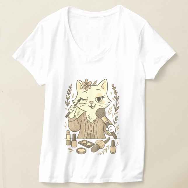 Dålig pälsdag - Sminkutgåva T Shirt (Laydown)