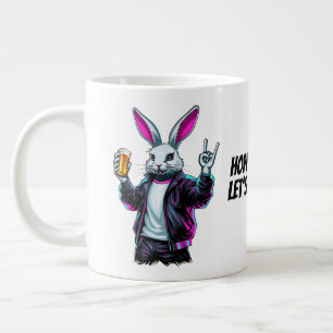 Dålig Påskhare! Hoppy Påsk, låt oss ha Roligt! Jumbo Mugg