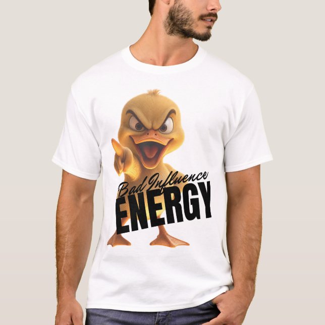 Dålig påverkan energi t shirt (Framsida)