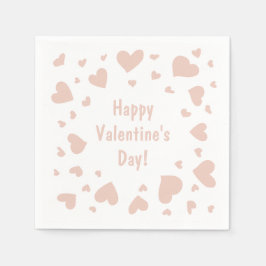 Dålig Peach Hearts Alla hjärtans dag Pappersservett