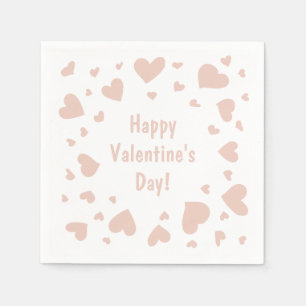 Dålig Peach Hearts Alla hjärtans dag Pappersservett