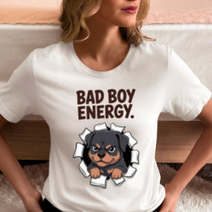 Dålig Pojke Energi Rottweiler T Shirt