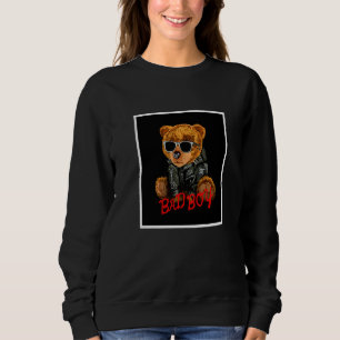 Dålig Pojke Nallebjörn Illustration Grafisk Stil T Shirt