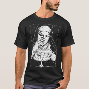 dålig religion busiga nunnor t shirt